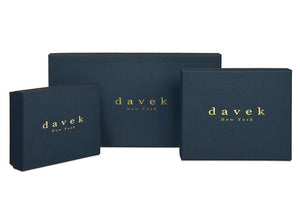 DOUBLE BILLFOLD WALLET - Navy Davek Umbrellas 