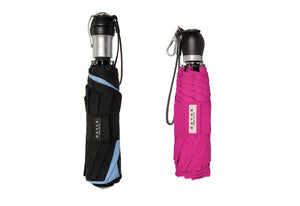 SOLO & TRAVELER COMBO PACK UMBRELLA Davek Accessories, Inc. BLACK/PALE BLUE FUCHSIA PINK 