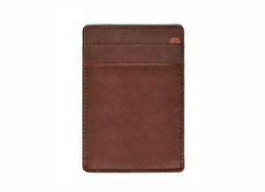 DAVEK SLIM WALLET with mini pen - BROWN